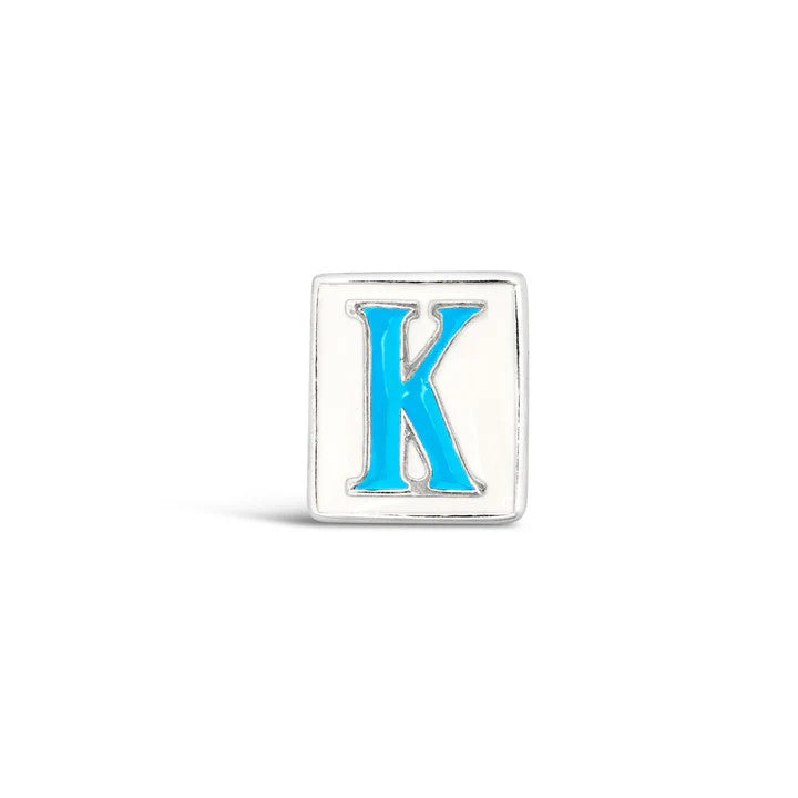 Cristy Cali Enameled Couture Street Tile Initial Charms
