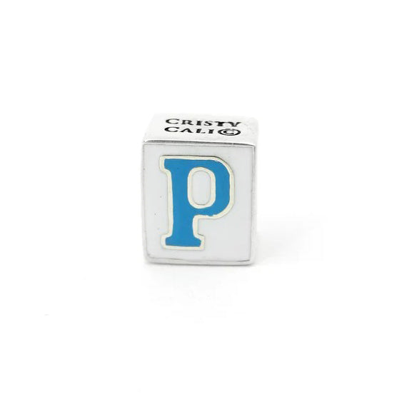 Cristy Cali Enameled Couture Street Tile Initial Charms