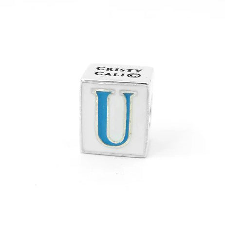 Cristy Cali Enameled Couture Street Tile Initial Charms