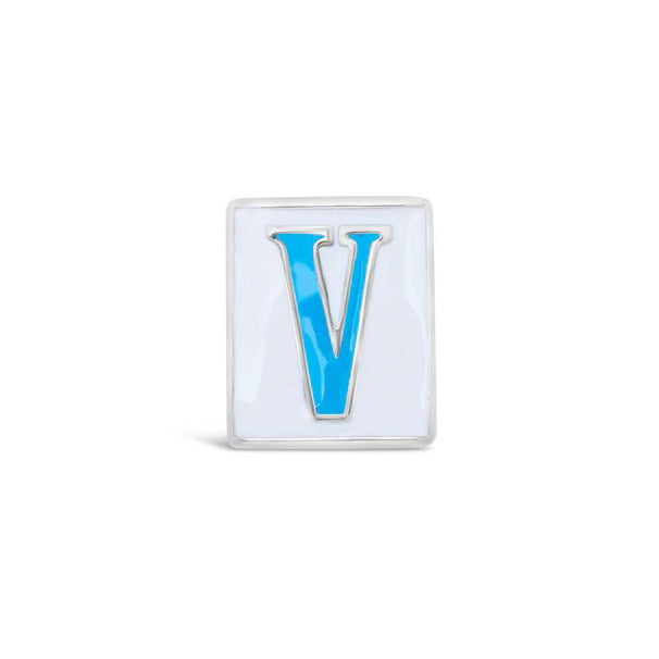 Cristy Cali Enameled Couture Street Tile Initial Charms