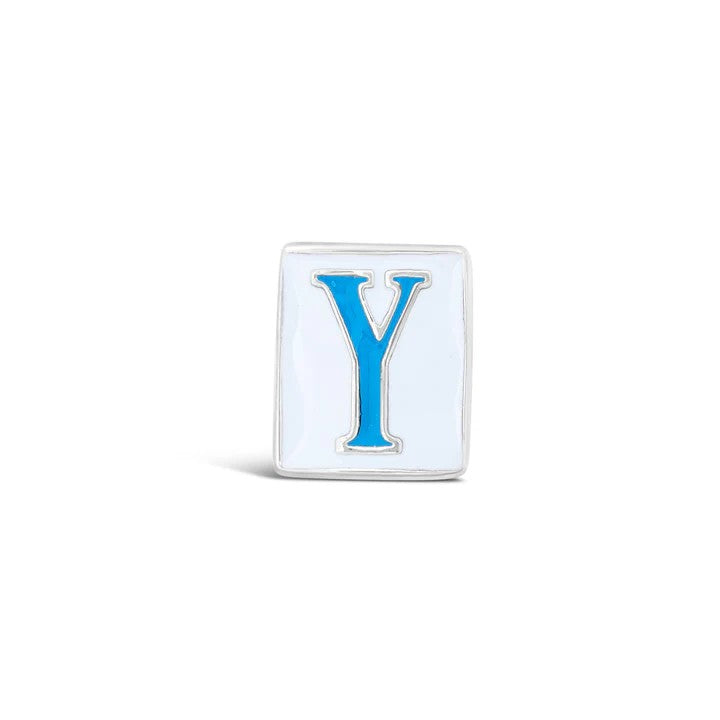 Cristy Cali Enameled Couture Street Tile Initial Charms