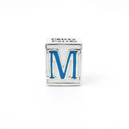 Cristy Cali Enameled Couture Street Tile Initial Charms