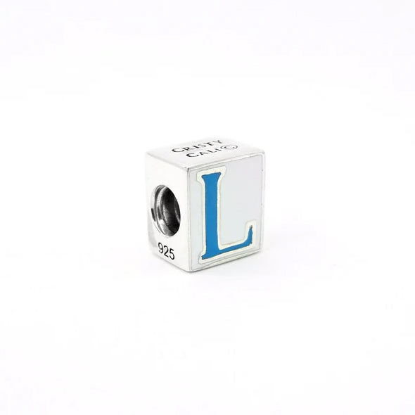 Cristy Cali Enameled Couture Street Tile Initial Charms