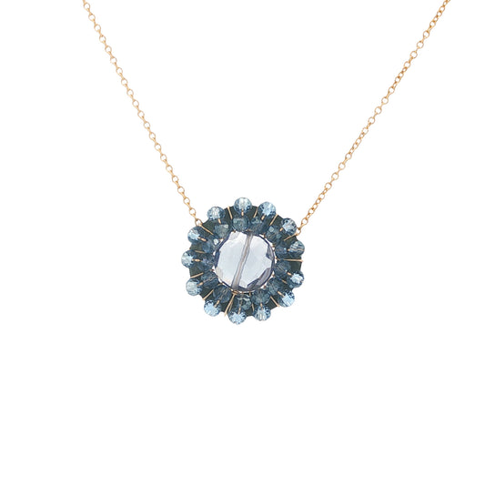 Dana Kellin Collection Iolite & Crystal Necklace