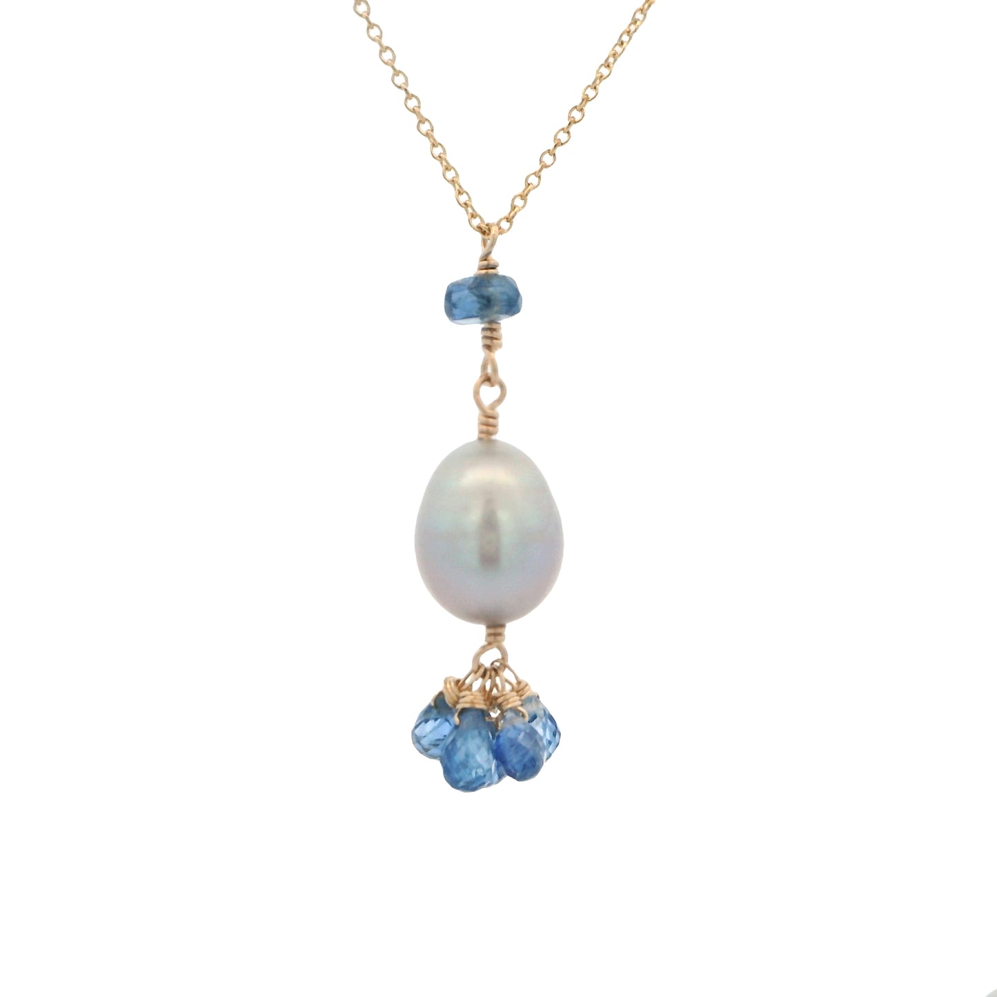 Dana Kellin Collection Kyanite & Pearl Necklace