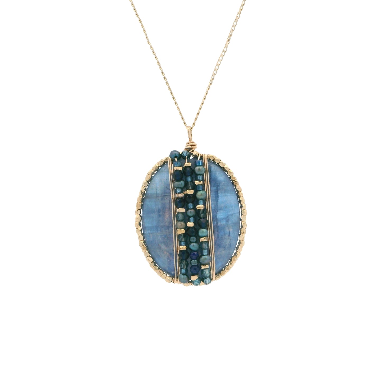 Dana Kellin Collection Marine Quartz Crystal & Apatite Necklace