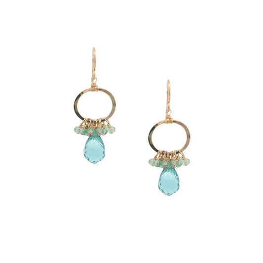 Dana Kellin Collection Aqua Quartz Earrings