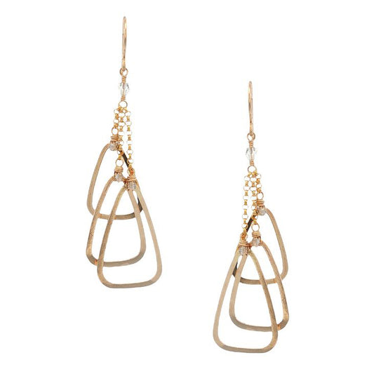 Dana Kellin Collection Crystal Dangle Earrings