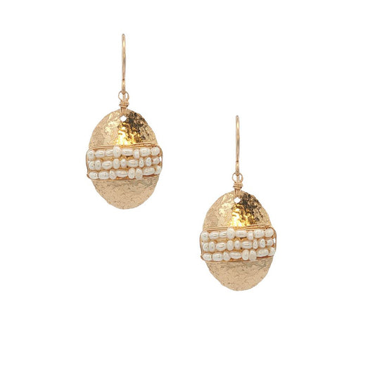 Dana Kellin Collection Pearl Wrapped Earrings