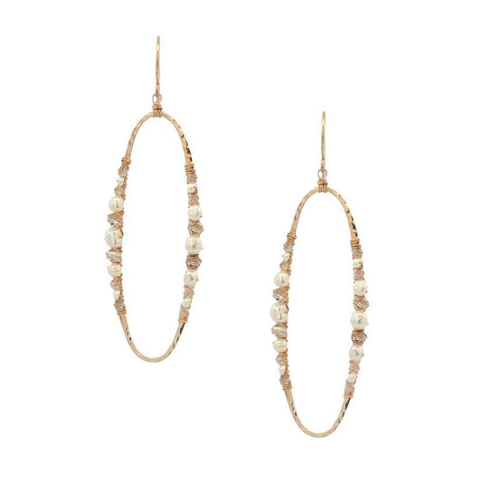 Dana Kellin Collection Pearl & Crystal Earrings