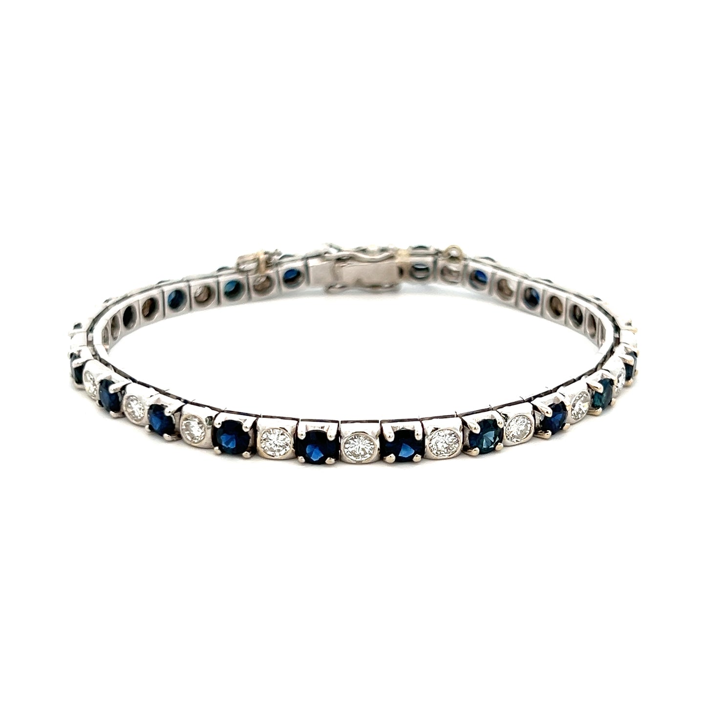 Estate Collection Diamond & Sapphire Bracelet