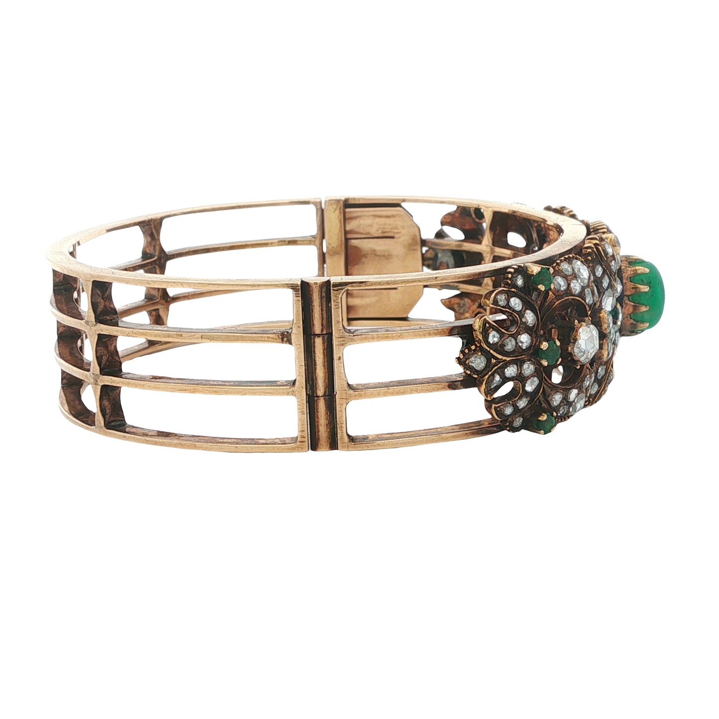 Estate Collection Victorian Emerald & Diamond Bracelet