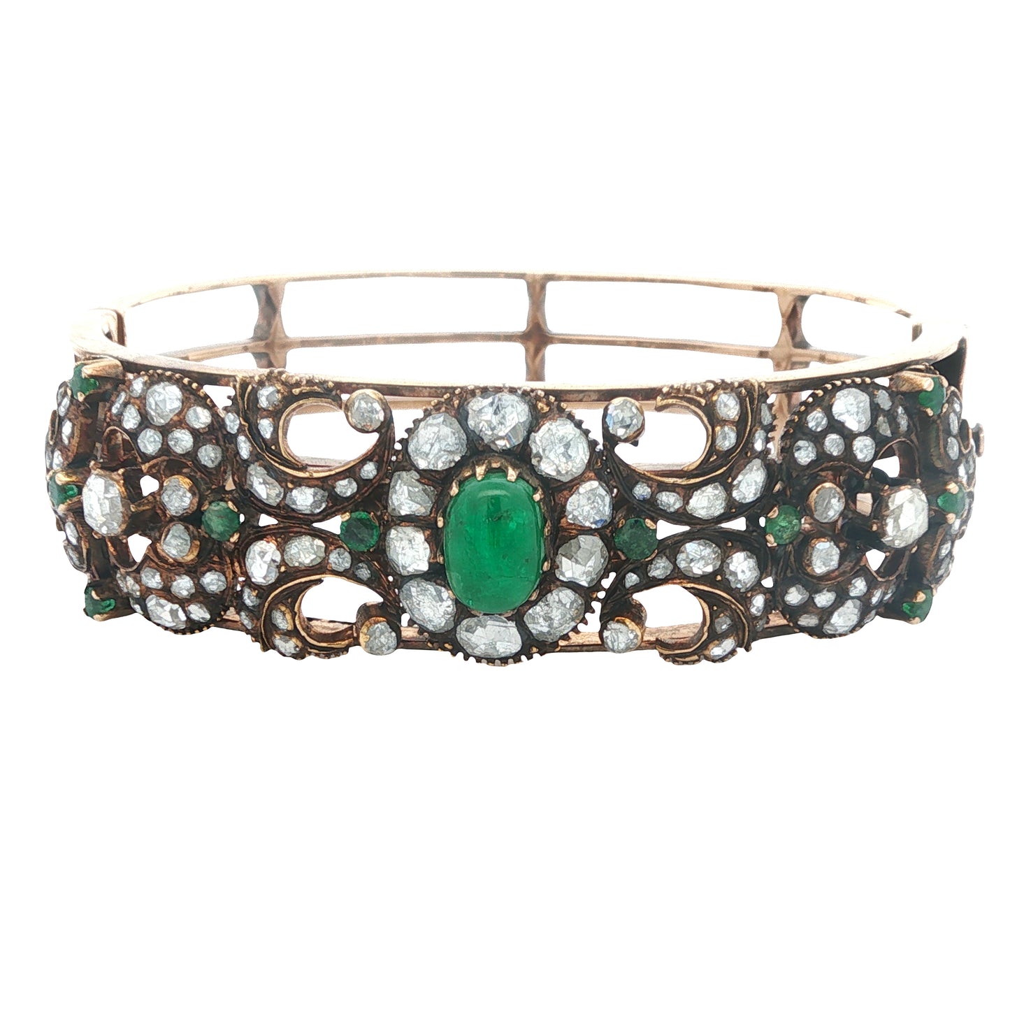 Estate Collection Victorian Emerald & Diamond Bracelet