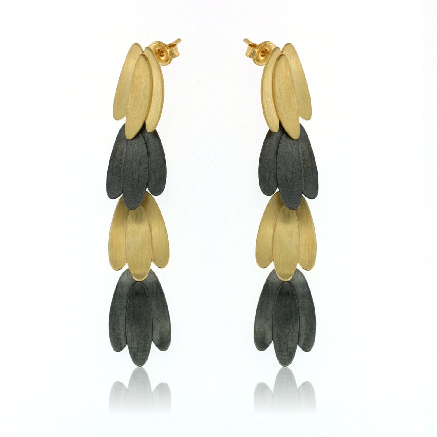 Mysterium Collection Vermeil & Oxidized Sterling Earrings