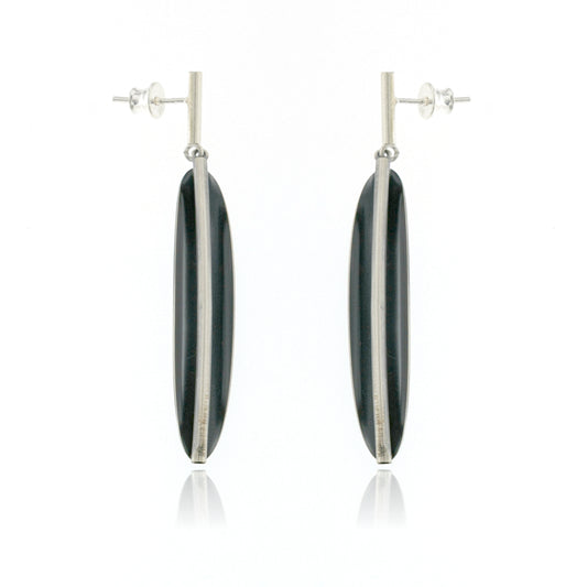 Mysterium Collection Oxidized Sterling Dangle Earrings