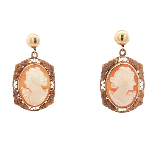 Estate Collection Cameo Earrings