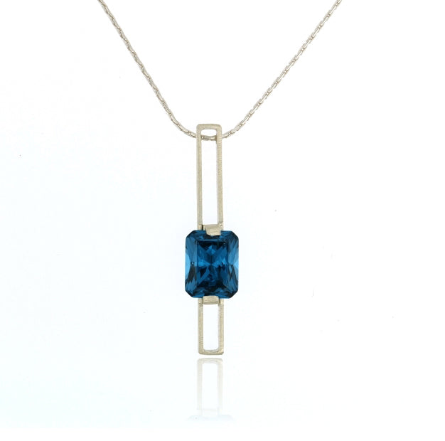 Mysterium Collection Blue Spinel Necklace