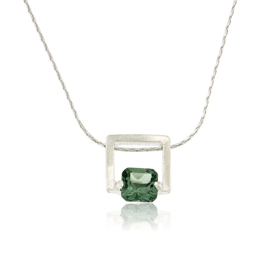 Mysterium Collection Sterling Silver Tourmaline Necklace