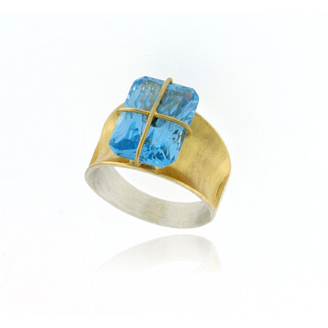 Mysterium Collection Sterling Blue Synthetic Ring