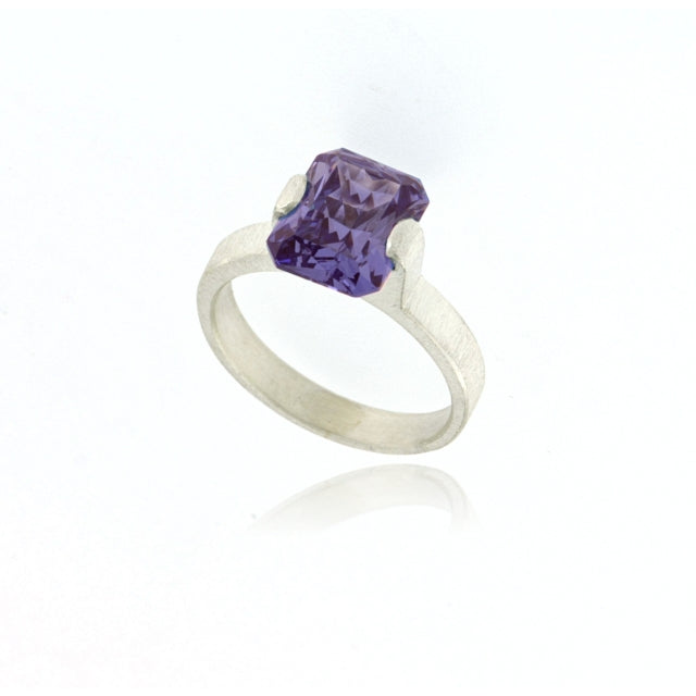 Mysterium Collection Sterling Synthetic Alexandrite Ring