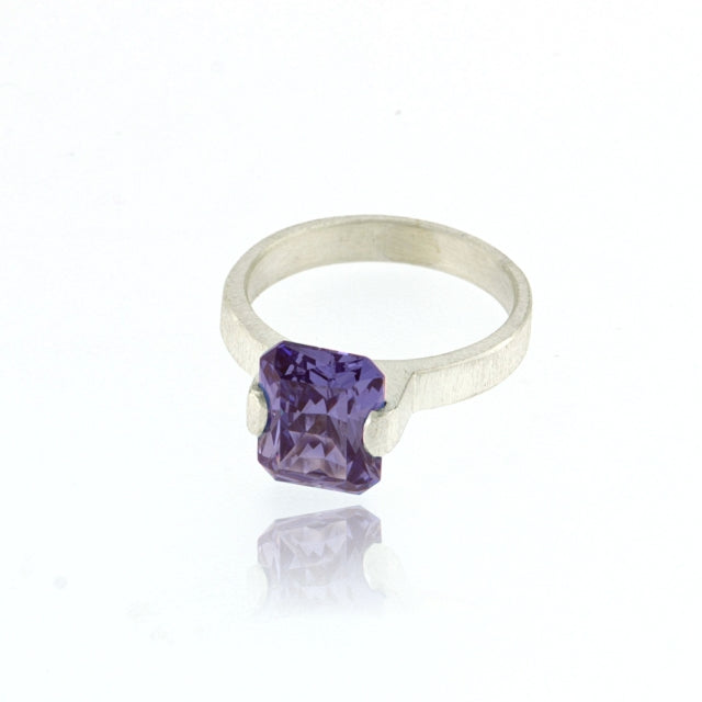Mysterium Collection Sterling Synthetic Alexandrite Ring
