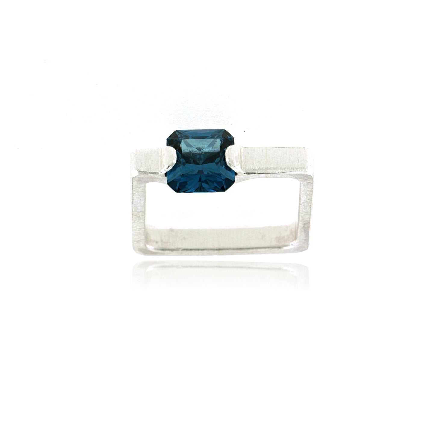 Mysterium Collection Sterling London Blue Topaz Ring