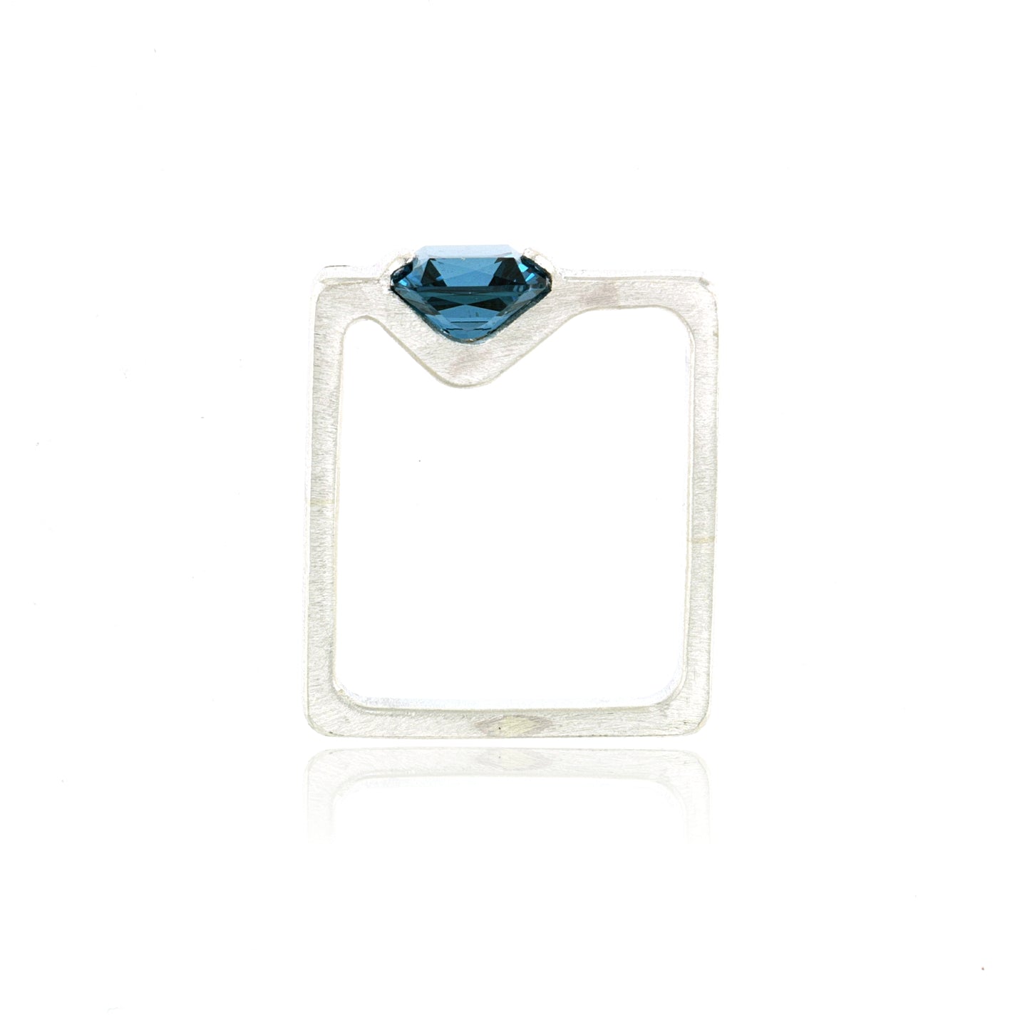 Mysterium Collection Sterling London Blue Topaz Ring