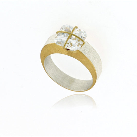 Mysterium Collection 2-Tone "Gift Wrap" Ring