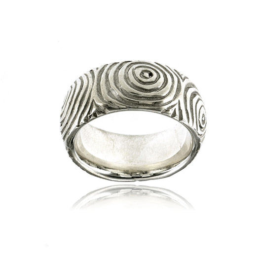 Mysterium Collection Oxidized Ripples Ring
