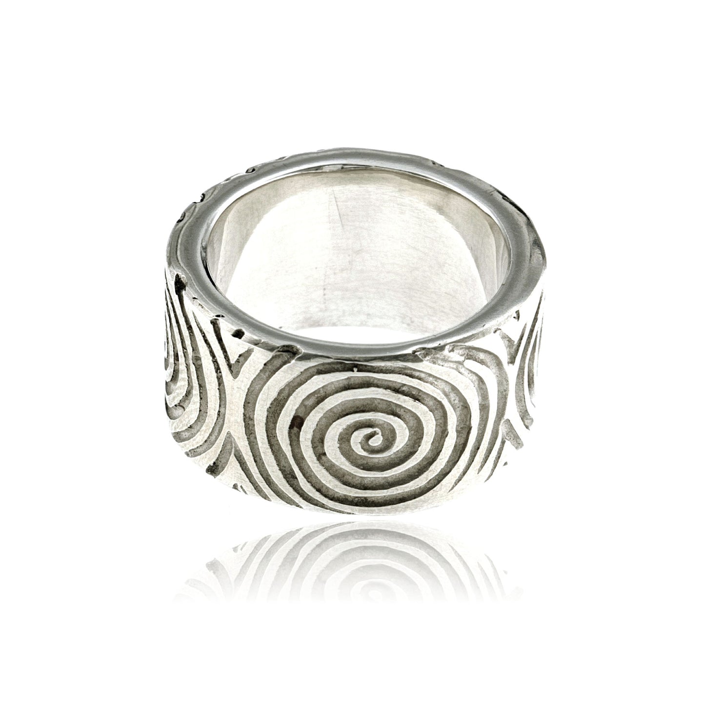 Mysterium Collection Oxidized Swirl Ring