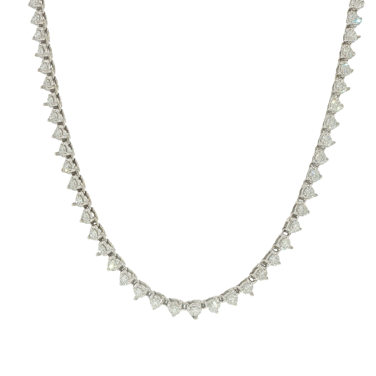 18K Gold 6.25CT Diamond Tennis Necklace