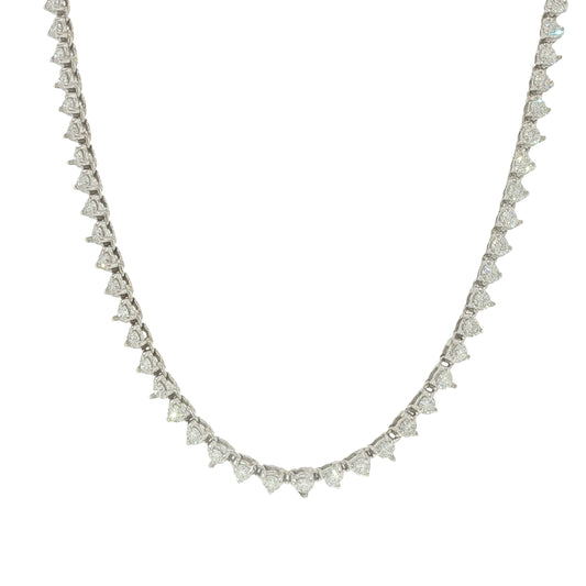 18K Gold 6.25CT Diamond Tennis Necklace