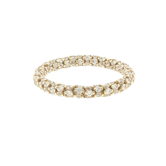 18K Yellow Gold 1.52CT Diamond Rondelle Ring