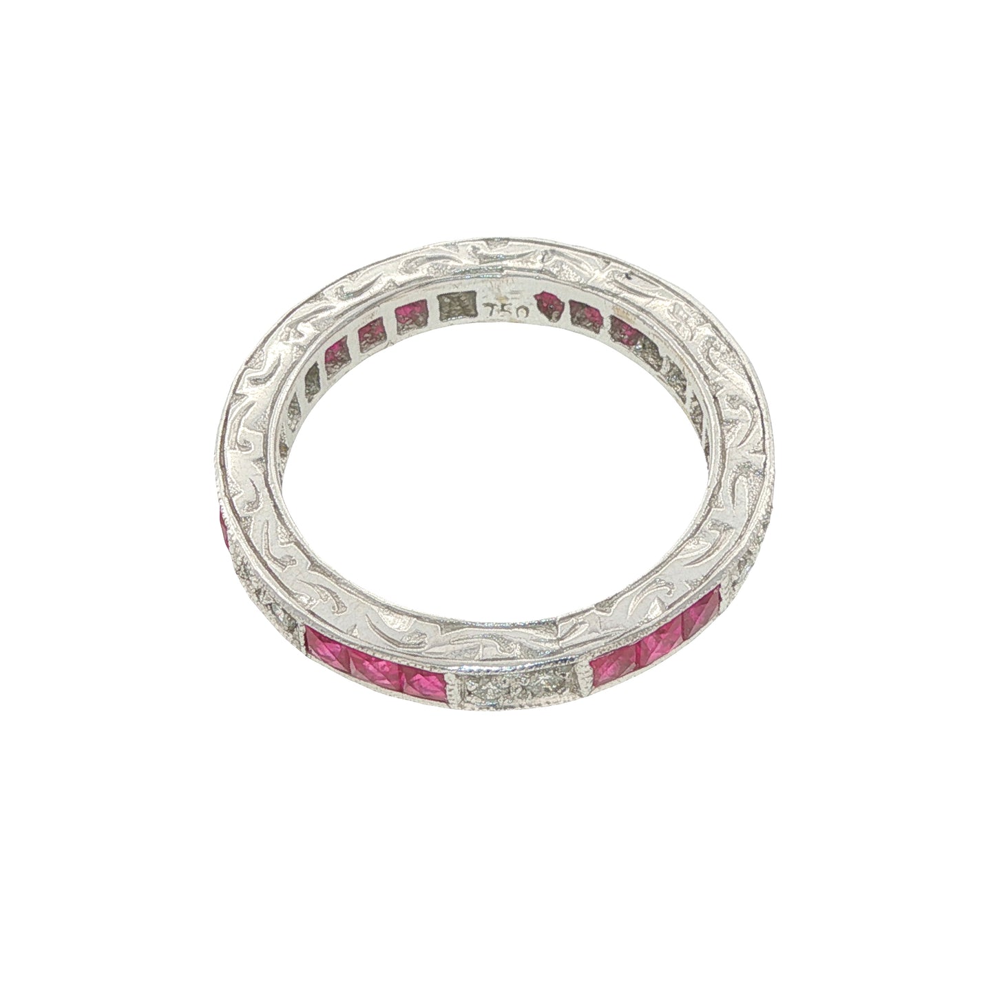 Estate Collection Ruby & Diamond Eternity Band