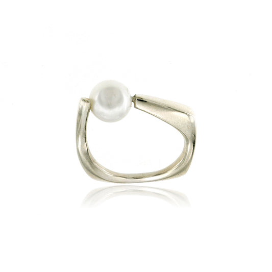 Mysterium Collection Geometric Pearl Ring