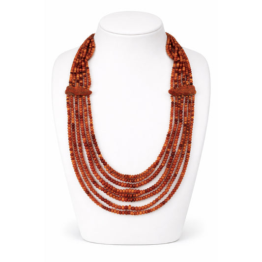 One-of-a Kind Vintage 7-Strand Baltic Amber Statement Necklace