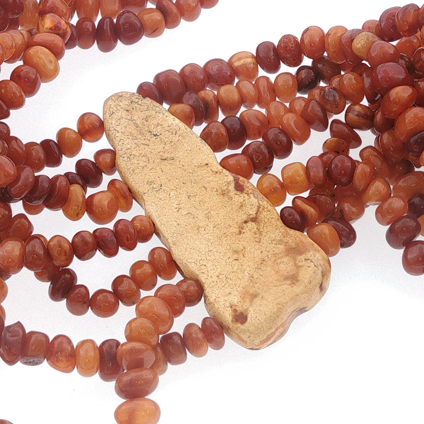One-of-a Kind Vintage 7-Strand Baltic Amber Statement Necklace