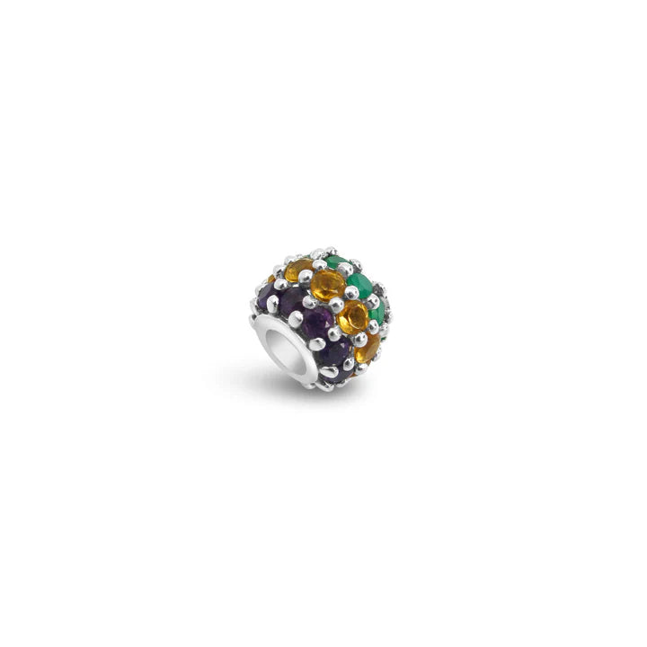 Cristy Cali Semi-Precious Mardi Gras Bracelet Charm