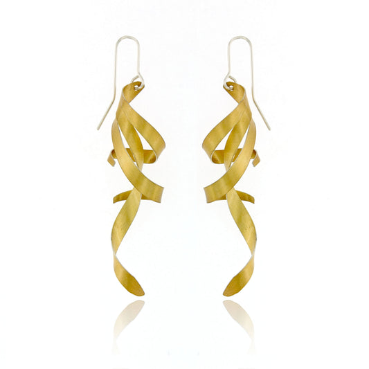 Mysterium Collection Sterling Vermeil Twisted Earrings