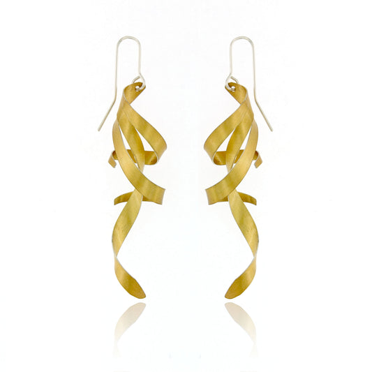 Mysterium Collection Sterling & Gold Twisted Earrings