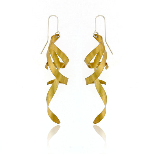 Mysterium Collection Sterling Vermeil Twisted Earrings