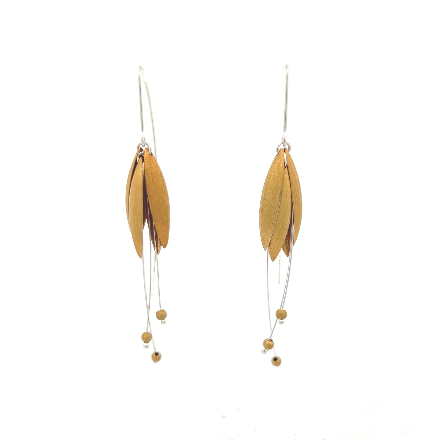 Mysterium Collection Sterling Silver Vermeil Tulip Petal Earrings