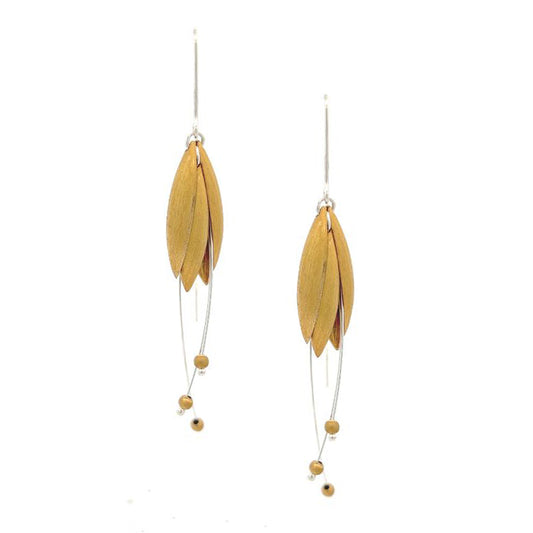 Mysterium Collection Sterling Silver Vermeil Tulip Petal Earrings