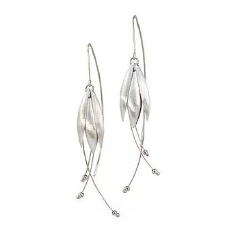 Mysterium Collection Sterling Silver Tulip Petal Earrings