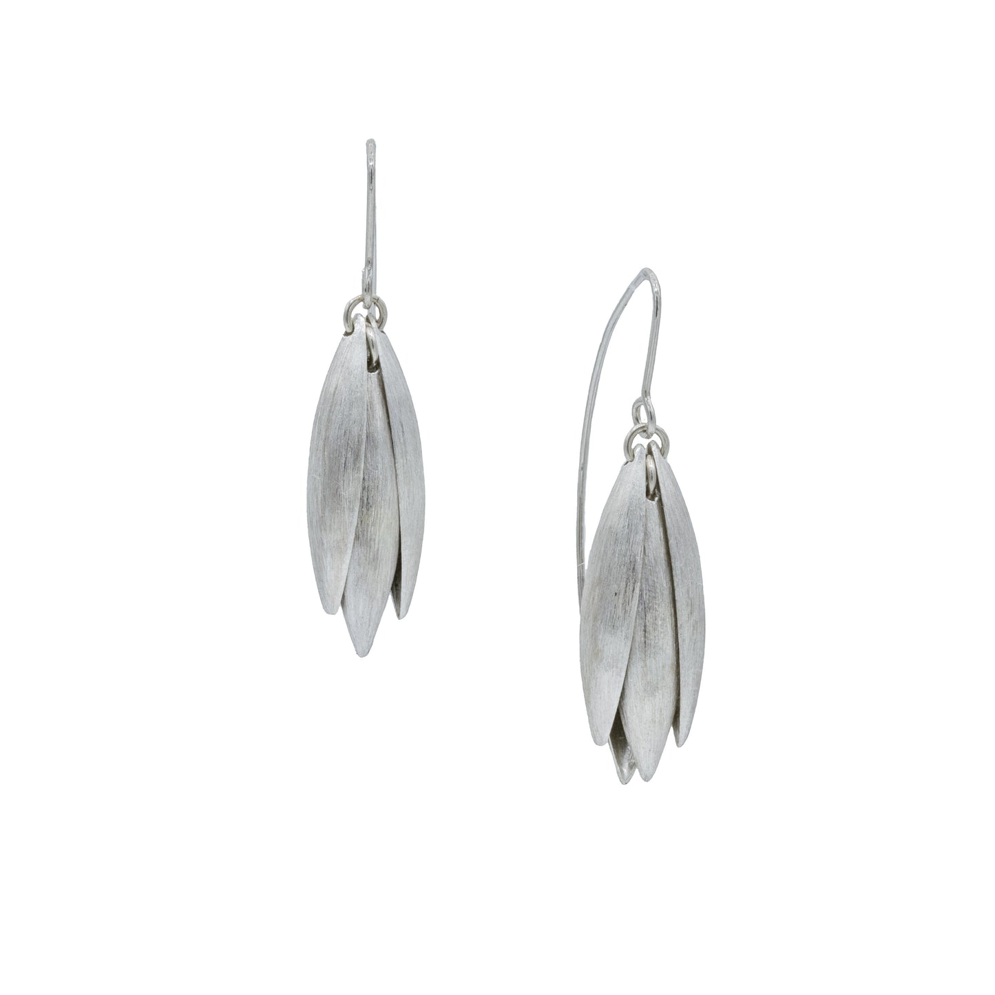 Mysterium Collection Sterling Silver Tulip Petal Earrings