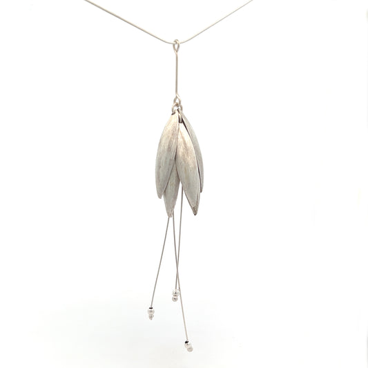 Mysterium Collection Sterling Silver Tulip Petal Pendant