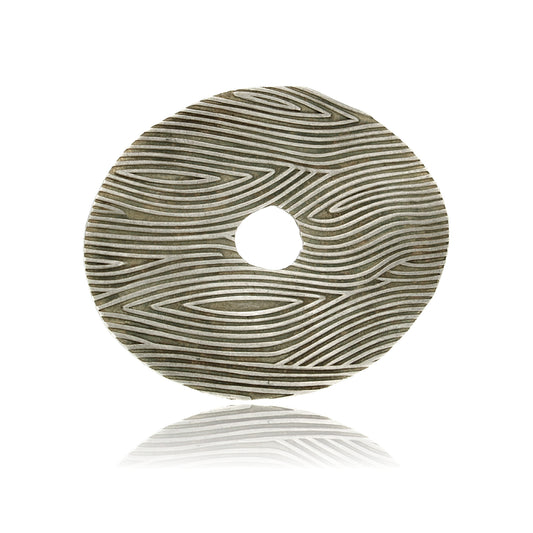 Mysterium Collection Sterling Oxidized Oval Brooch