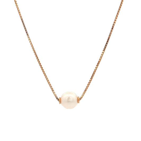 18k Yellow Gold Pearl Pendant