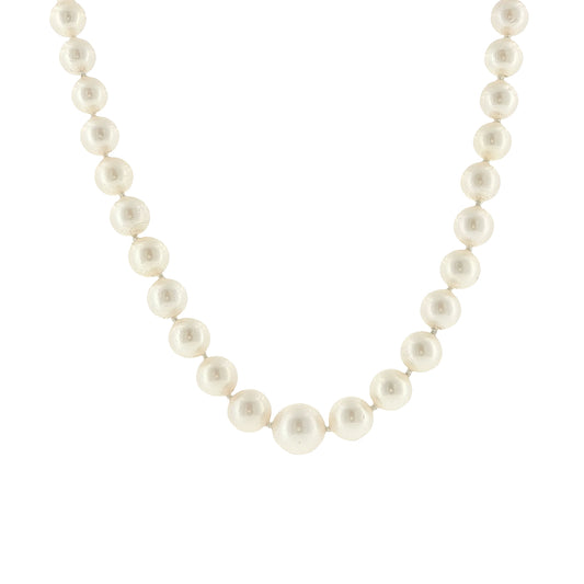 Graduated Cultured Pearl Necklace 20"
