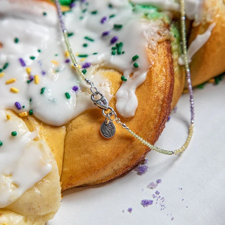 Cristy Cali Mardi Gras King Cake Signature Necklace